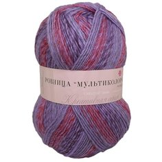 Пряжа Пехорка Ровница Мультиколоровая 200гр. 400м. (50%шерсть, 50%акрил) (976 М), 5 мотков