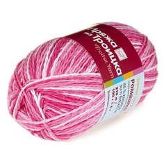 Пряжа из Троицка Ромашка 100гр. 210м. (50% хлопок, 50% вискоза) (7126 принт), 5 мотков Троицкая камвольная фабрика