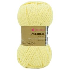 Пряжа Пехорка Осенняя 200гр. 150м. (25% шерсть, 75% акрил) (53-Св.желтый), 5 мотков