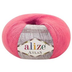 Пряжа для вязания Alize Atlas 50гр. 250м. (49% шерсть, 51% полиэстер) (149 фуксия), 10 мотков