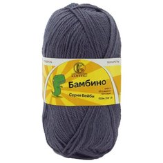Пряжа Камтекс Бамбино 50гр. 150м. (35% шерсть меринос, 65% акрил) (169 серый)