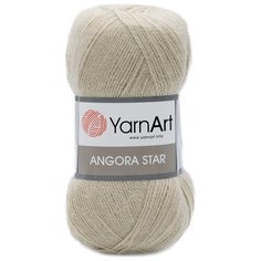 Пряжа YarnArt Angora Star 100гр 500м (20% тонкая шерсть, 80% акрил) (033 розовый беж), 5 мотков
