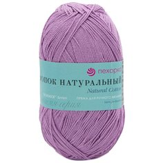 Пряжа Пехорка Хлопок натуральный Кабле (100%хлопок) (178-Св.сиреневый), 5 мотков