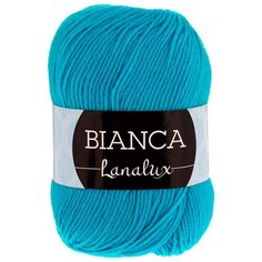 Пряжа YarnArt Bianca 100гр 240м (100% шерсть) (866 бирюза), 5 мотков