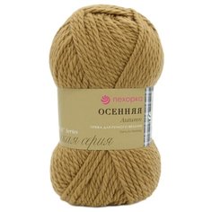 Пряжа Пехорка Осенняя 200гр. 150м. (25% шерсть, 75% акрил) (412-Верблюжий), 5 мотков