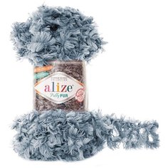 Пряжа для вязания Alize Puffy Fur 100гр. 6м. (100% полиэстер) (6107), 5 мотков