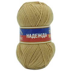 Пряжа Камтекс Надежда 100гр. 220м. (30% шерсть, 70% акрил) (006 св. бежевый), 10 мотков