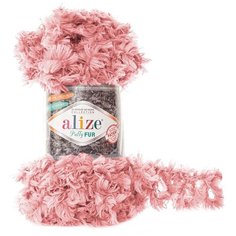 Пряжа для вязания Alize Puffy Fur 100гр. 6м. (100% полиэстер) (6102), 5 мотков