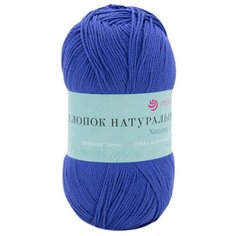 Пряжа Пехорка Хлопок натуральный Кабле (100%хлопок) (26-Василек), 5 мотков