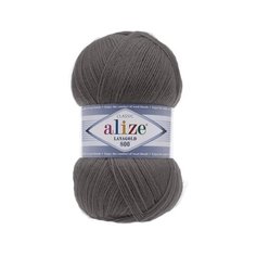Пряжа для вязания Alize Lanagold 800 100гр.,800м (49%шерсть, 51%акрил) (348 темно-серый), 5 мотков