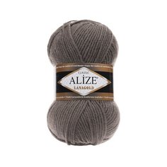 Пряжа для вязания Alize Lanagold 100гр., 240м (49%шерсть, 51%акрил) (348 темно-серый), 5 мотков