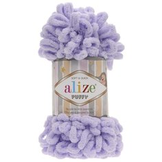 Пряжа для вязания Alize Puffy 100г 9м (100% микрополиэстер) (146 лаванда), 5 мотков