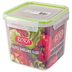 Контейнер пластиковый BORA квадратный с крышкой на защелках 2.05 л