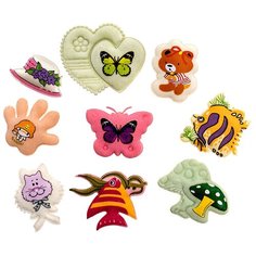 Аппликации пришивные объемные, ассорти (100шт./уп.) АЙРИС пресс