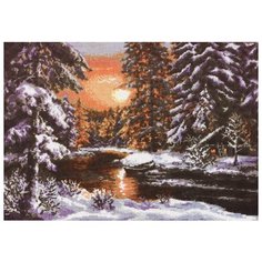 08.001 Набор для вышивания Палитра Зимний вечер, 39х28 см