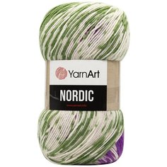Пряжа YarnArt Nordic 150гр 510м (20% шерсть, 80% акрил) (666 меландж), 3 мотка