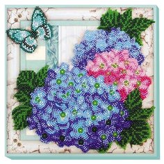 АМВ-004 Набор для вышивания бисером Нежные гортензии 20*20см Abris ART