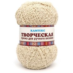 Пряжа Камтекс Творческая 100гр. 270м. (100%хлопок) (006 беж.свет.), 5 мотков