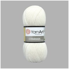 Пряжа YarnArt Charisma 100гр 200м (80% шерсть, 20% акрил) (501 белый), 5 мотков