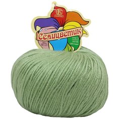 Пряжа Камтекс Семицветик 100гр. 180м. (100% акрил) (045 зеленое яблоко), 10 мотков