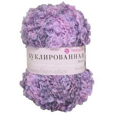 Пряжа Пехорка Буклированная 200 гр., 220 м., упак./5 шт. (30% мохер, 20% шерсть, 50% акрил высокообъемный) (1096 М), 5 мотков