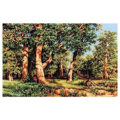 08.018 Набор для вышивания Палитра Дубовая роща43х26см