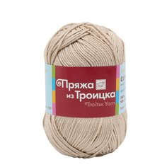 Пряжа из Троицка Сакура 100гр. 180м. (100% вискоза) (0192 песочный), 5 мотков Троицкая камвольная фабрика