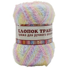 Пряжа Камтекс Хлопок Травка 100гр. 220м. (65%хлопок, 35%полиамид) (238 разн 2), 10 мотков