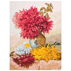 01.014 Набор для вышивания Палитра Хризантемы29х39см