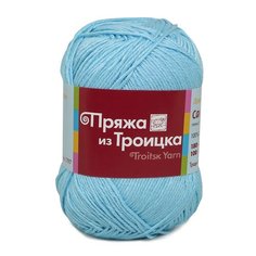 Пряжа из Троицка Сакура 100гр. 180м. (100% вискоза) (0522 бирюза), 5 мотков Троицкая камвольная фабрика