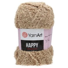 Пряжа YarnArt Happy 100гр 175м (100% микрополиэстер) (781 бежевый), 4 мотка