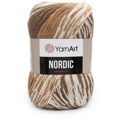 Пряжа YarnArt Nordic 150гр 510м (20% шерсть, 80% акрил) (653 меландж), 3 мотка