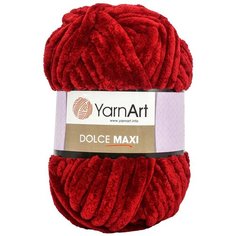 Пряжа YarnArt Dolce Maxi 200гр 70м (100% микрополиэстер) (752 бордо), 2 мотка