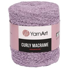 Пряжа YarnArt Curly Macrame 500гр 195м (60% хлопок, 40% вискоза и полиэстер) (765 фиолетовый), 2 мотка