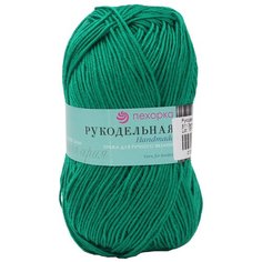 Пряжа Пехорка Рукодельная 50гр. 175м (100% акрил) (511-Зелёнка), 5 мотков