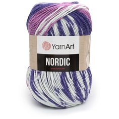 Пряжа YarnArt Nordic 150гр 510м (20% шерсть, 80% акрил) (658 меландж), 3 мотка
