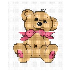 B087 Набор для вышивания Моя первая вышивка. Медвежонок 7*8,5см, Luca-S