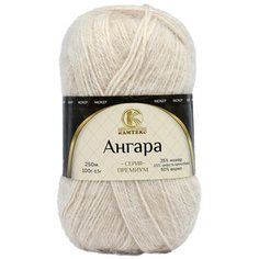 Пряжа Камтекс Ангара 100гр. 250м. (35% мохер, 15% шерсть кроссбред, 50% акрил) (188 топленое молоко), 5 мотков