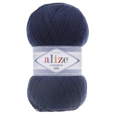 Пряжа ALIZE Lanagold 800 100гр.,800м (49%шерсть, 51%акрил) (58 темно-синий)