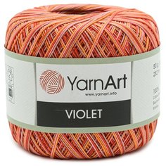 Пряжа YarnArt Violet Melange 50гр 282м (100% мерсеризированный хлопок) (507 меланж), 6 мотков