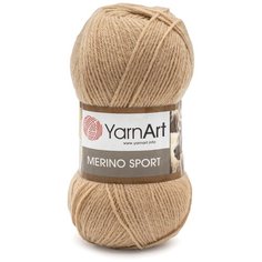 Пряжа YarnArt Merino Sport 100гр 400м (50% шерсть, 50% акрил) (780 карамель), 5 мотков