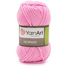 Пряжа YarnArt Norway 100гр 105м (100% акрил) (20 розовый), 5 мотков