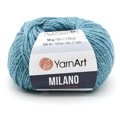 Пряжа YarnArt Milano 50гр 130м (8% альпака, 20% шерсть, 8% вискоза, 64% акрил) (864 бирюза), 10 мотков