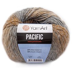 Пряжа YarnArt Pacific 50гр 200м (20% шерсть, 80% акрил) (311 меланж), 10 мотков