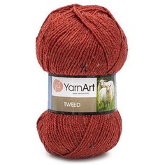 Пряжа YarnArt Tweed 100гр 300м (30% шерсть, 60% акрил, 10% вискоза) (231 терракотовый), 5 мотков