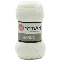Пряжа YarnArt Rapido 100гр 350м (100% микрофибра акрил) (671 белый), 5 мотков