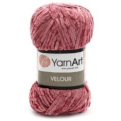 Пряжа YarnArt Velour 100г 170м (100% микрополиэстер) (868 темно-розовый), 5 мотков
