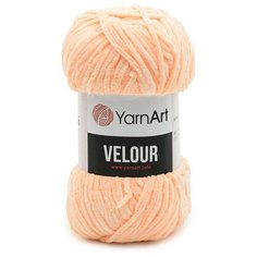 Пряжа YarnArt Velour 100г 170м (100% микрополиэстер) (863 персиковый), 5 мотков