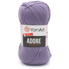 Пряжа YarnArt Adore 100гр 280м (100% акрил с эффектом анти-пиллинга) (345 лаванда), 5 мотков