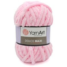 Пряжа YarnArt Dolce Maxi 200гр 70м (100% микрополиэстер) (750 св-розовый), 2 мотка